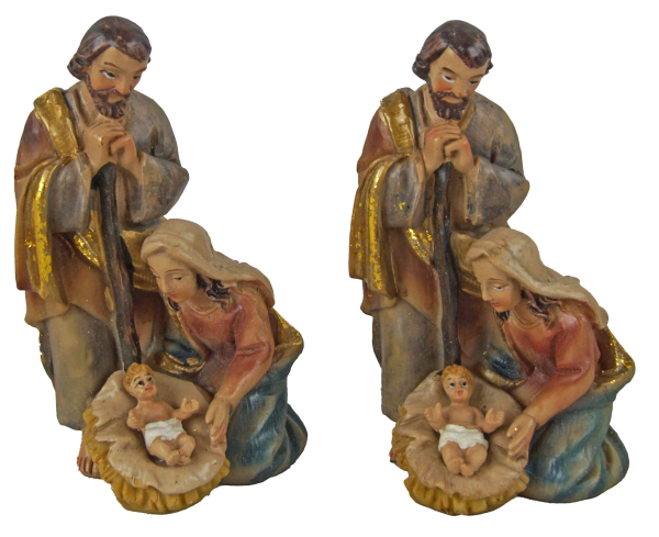 Preview: 2er Set Krippenfiguren „Heilige Familie“ K449